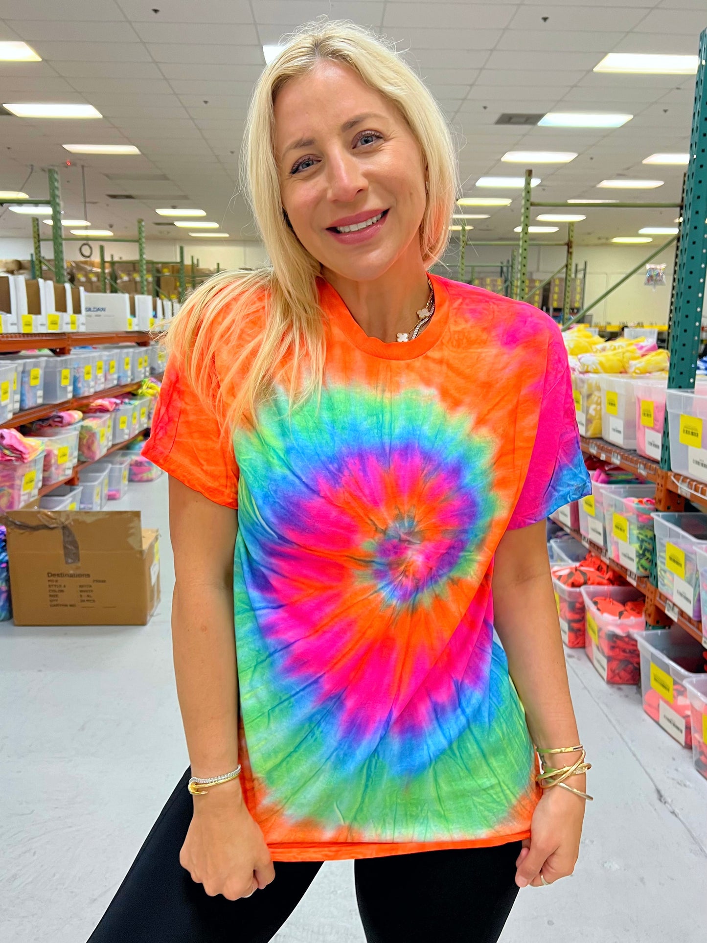 Orangesicle Swirl Tie-Dye Tee